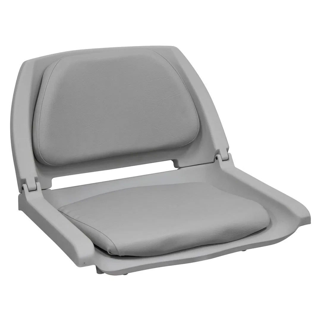 8WD139LS-717 – WISE SEATING Boat Seat, Fishing Seat Low Back Seat Type Non-Adjustable Foldable 15-3/4 Inch Height x 2...